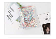 Load image into Gallery viewer, 50pcs/bag Pink Mini Heart Love Beads Foam Strip Slime Gift Box Fluffy Slime Filler Sludge Clay Packing Wedding Flower Box Filler