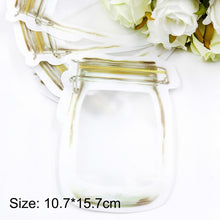 Load image into Gallery viewer, 5pcs/lot Convenient PE Mason Bottles Bags Nuts Cookies Candy Snacks Sealed Plastic Bag Home Decoration Storage Supplies