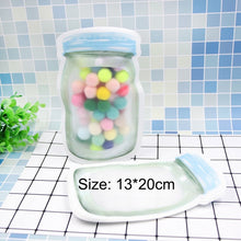 Load image into Gallery viewer, 5pcs/lot Convenient PE Mason Bottles Bags Nuts Cookies Candy Snacks Sealed Plastic Bag Home Decoration Storage Supplies