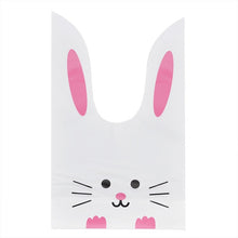 Load image into Gallery viewer, 25Pcs/lot Cute Rabbit Long Ear Candy Bags Bunny Cookie Biscuit Packaging Supplies Small Snack Bag Wedding Party Favor Gift