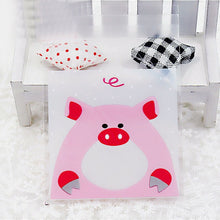 Load image into Gallery viewer, 50PCS Cute Cartoon Monster Cookie&amp;Candy Self-Adhesive Plastic Bags For Biscuits Snack Baking Package Supplies Christmas Decor