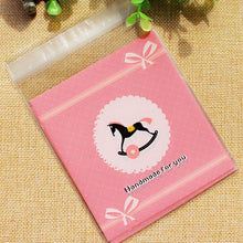 Load image into Gallery viewer, 50PCS Cute Cartoon Monster Cookie&amp;Candy Self-Adhesive Plastic Bags For Biscuits Snack Baking Package Supplies Christmas Decor