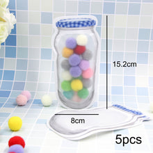 Load image into Gallery viewer, 5pcs/lot Convenient PE Mason Bottles Bags Nuts Cookies Candy Snacks Sealed Plastic Bag Home Decoration Storage Supplies