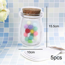 Load image into Gallery viewer, 5pcs/lot Convenient PE Mason Bottles Bags Nuts Cookies Candy Snacks Sealed Plastic Bag Home Decoration Storage Supplies